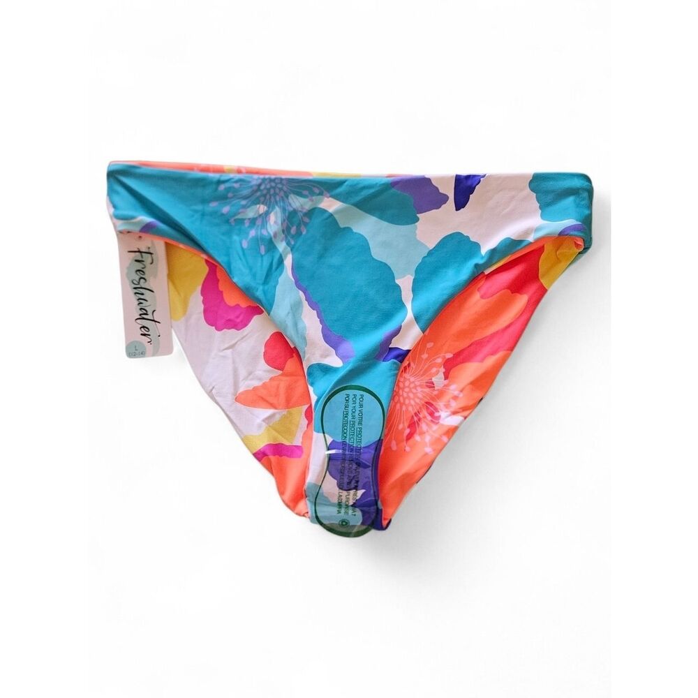 Freshwater Reversible Multi-Color Bikini Bottom - Size Large 12-14 - Picture 6 of 9